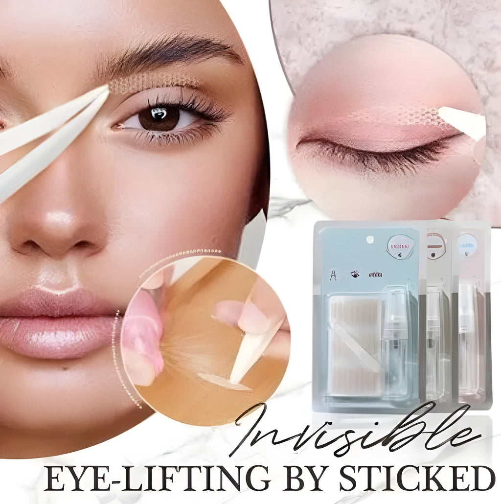 No glue eyelid stickers in non-woven fabric showing three size options L, M, S for household eyelid enhancement