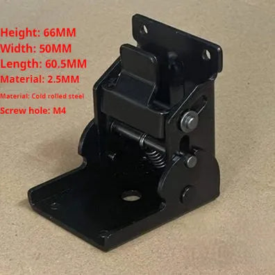 Furniture foot folding hinge with 0-90 degree adjustment in multiple electroplated finishes
