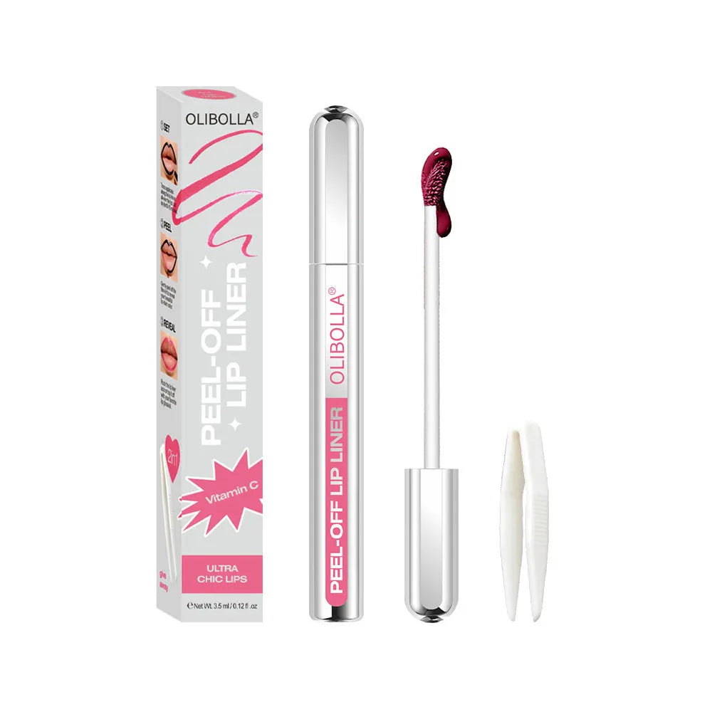 Matte waterproof dyed lip gloss 3.5ml five shades 01 to 05 with long-lasting colour