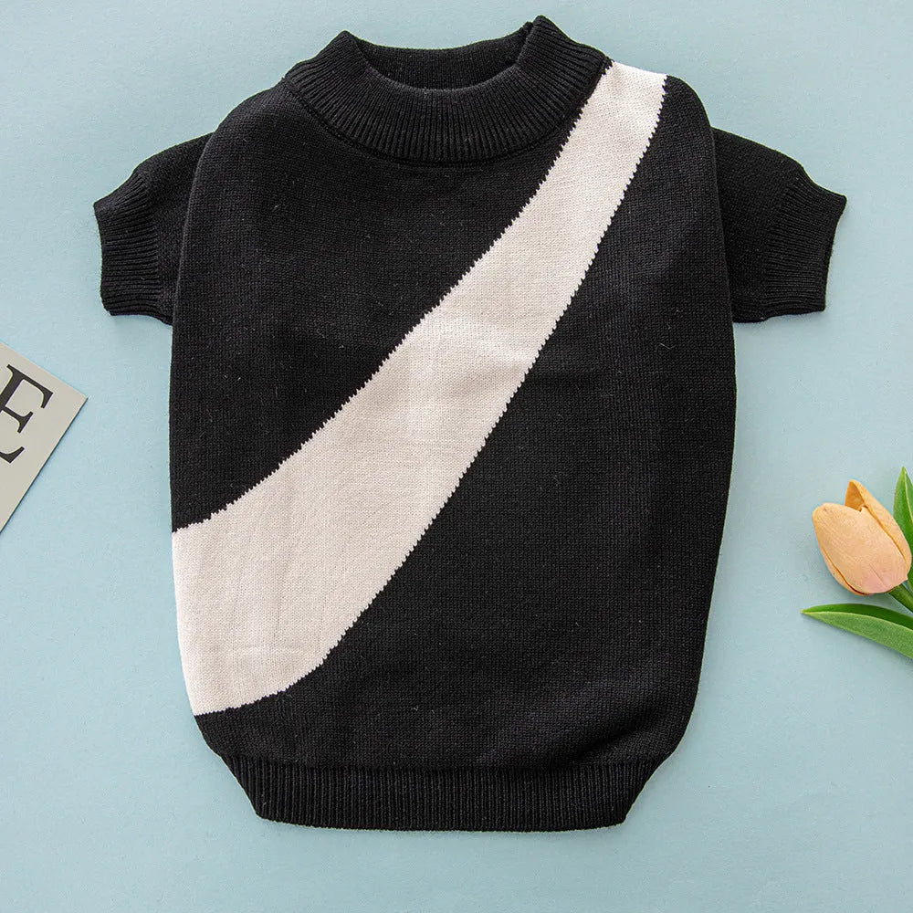 Wool casual pet sweater for corgis and poodles in multiple colours and sizes