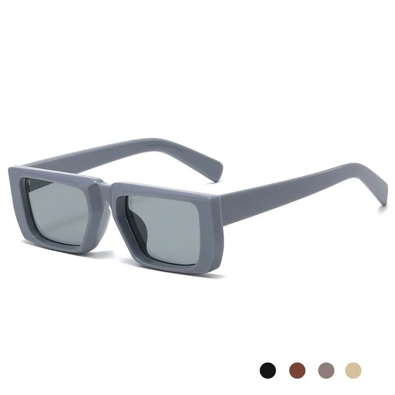 Y2K style sunglasses with UV400 lenses in a full PC frame, shown in multiple colour options.