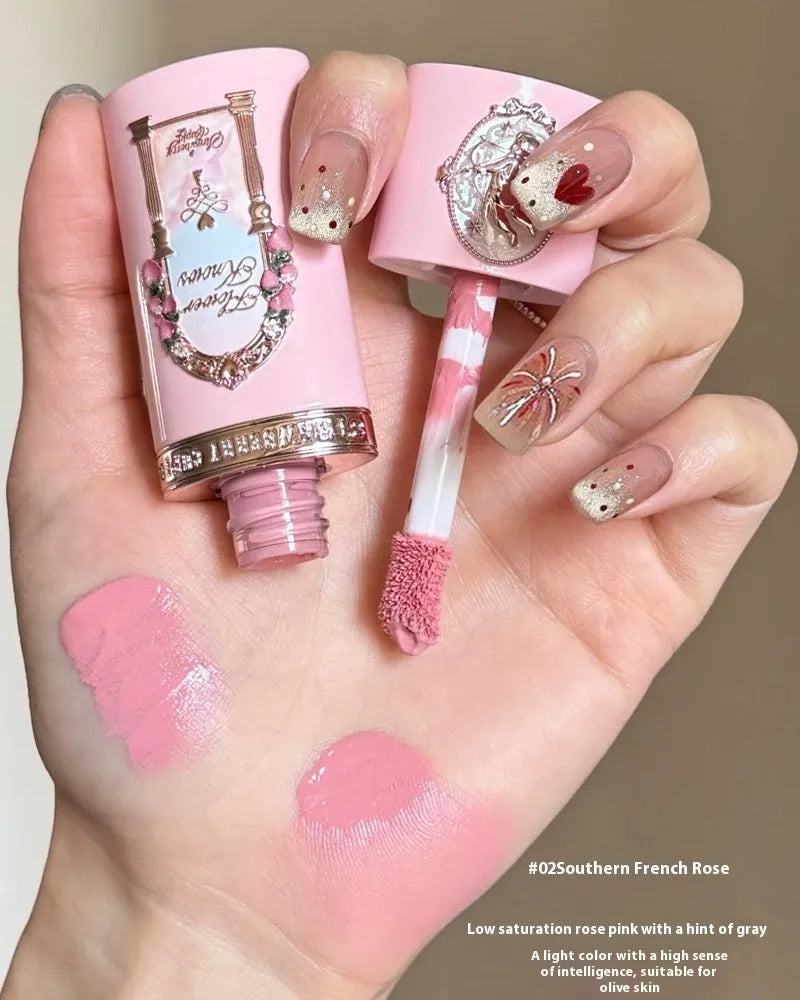 Strawberry Cupid Liquid Blush in six colour options for natural cheek colour application