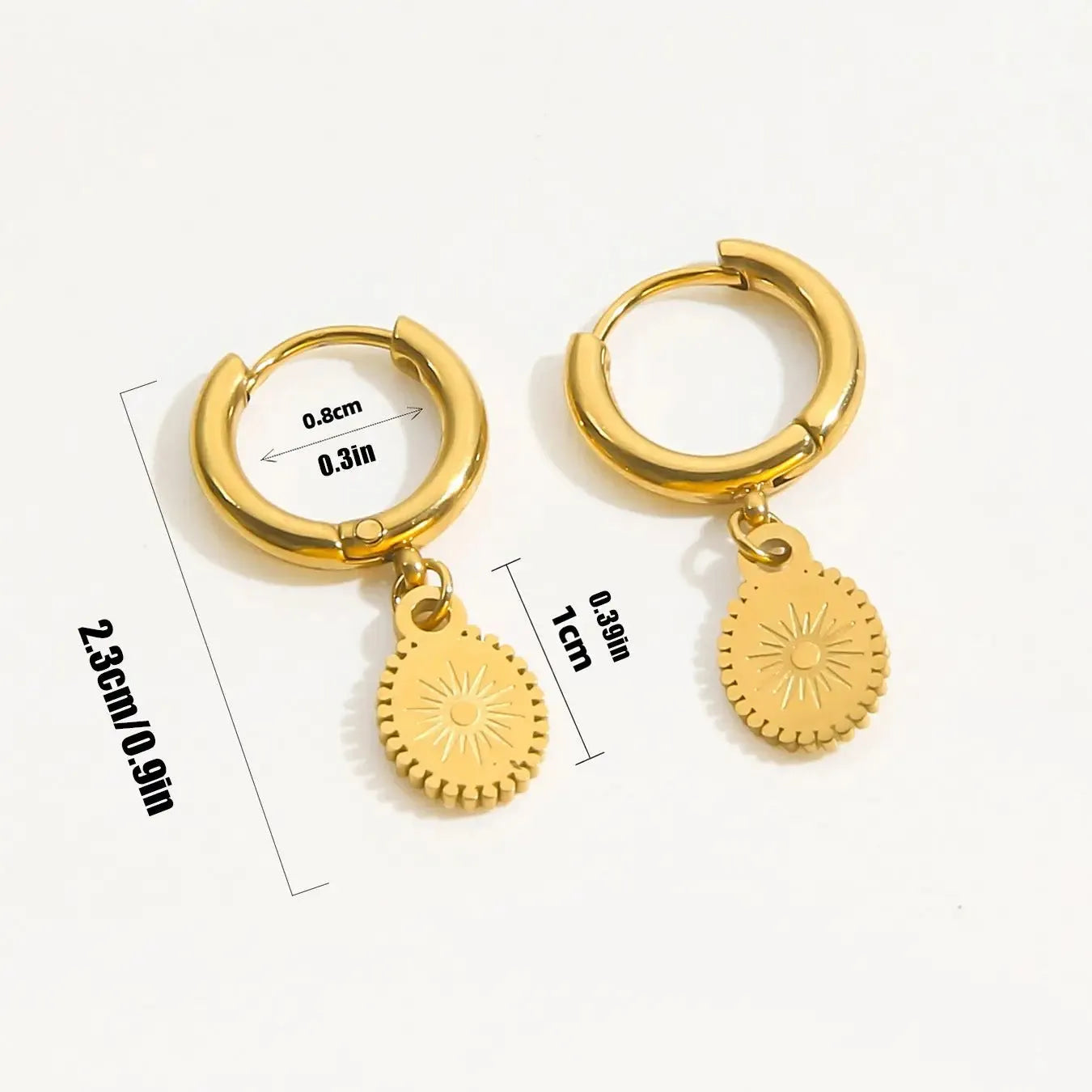 Stainless steel geometry earrings with ellipse design XY-EH005 style for women