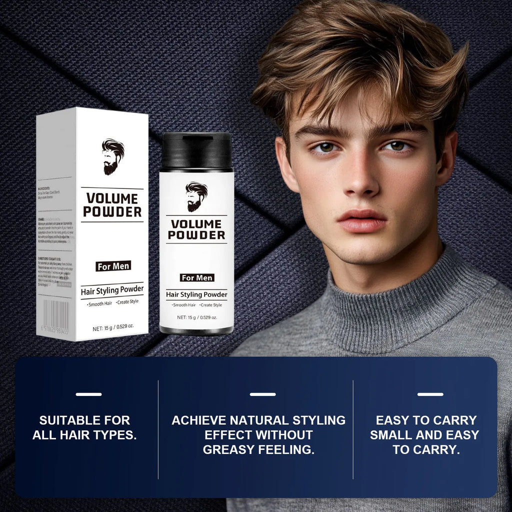 Creative portable hair plumper powder 15g for men with fine hair instant root lift matte finish