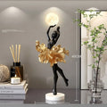 Art Girl Atmosphere USB rechargeable night light ornament in Black Gold colour