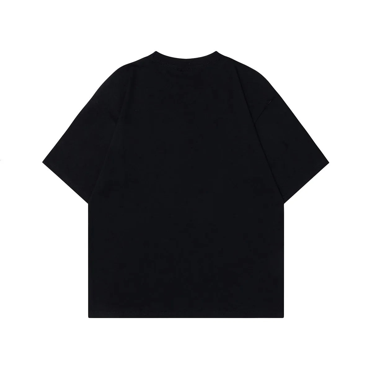 Men's grey retro graphic t-shirt with character design in loose fit cotton construction