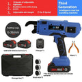 Electric steel bar tying machine with battery and toolbox for construction rebar binding