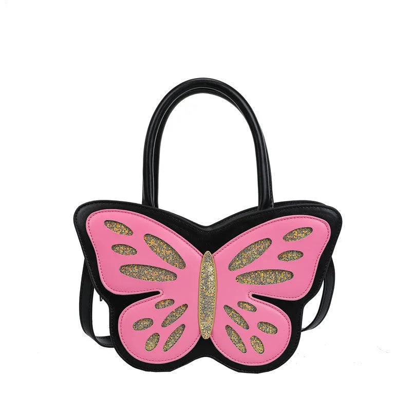 Square PU leather ladies crossbody bag in four colours with contrast detail