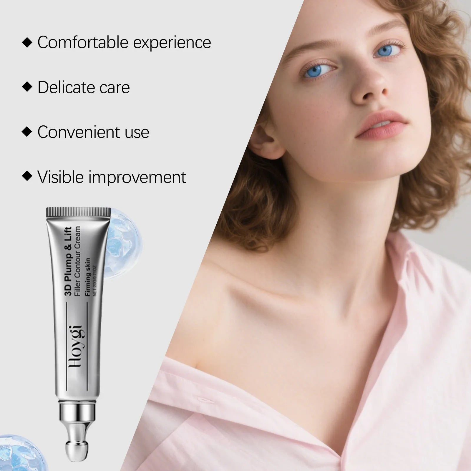 20g tube of moisturising eye cream with ceramide and tripeptide formula