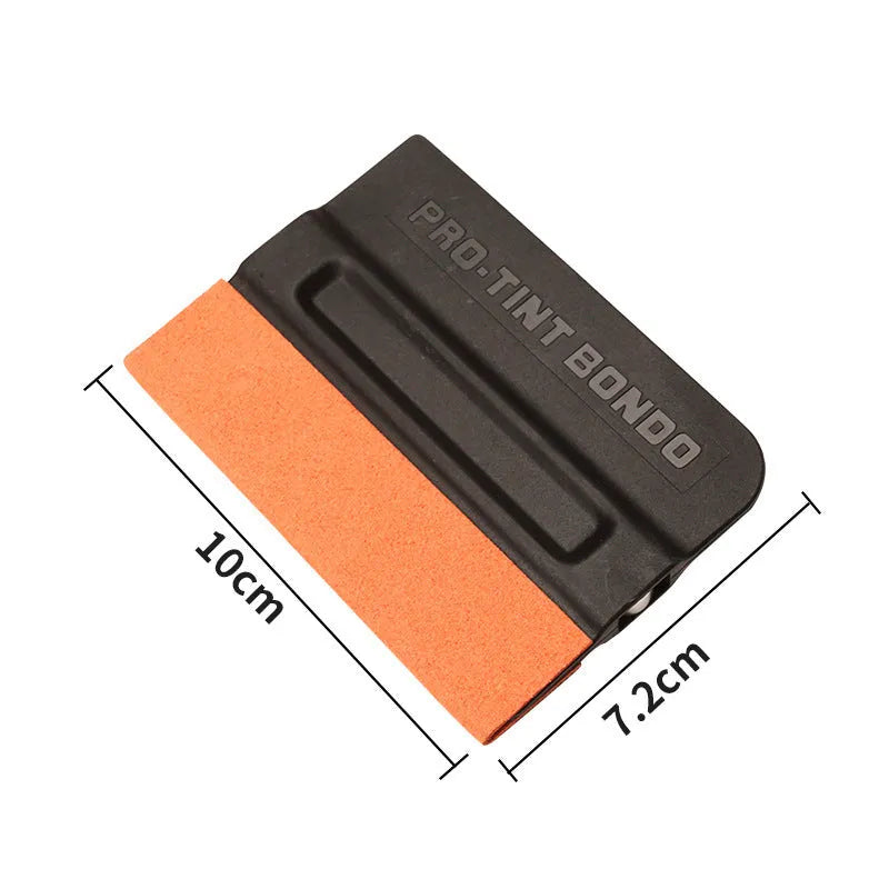 Car vinyl film scraper tool with ABS plastic handle and interchangeable scraping head