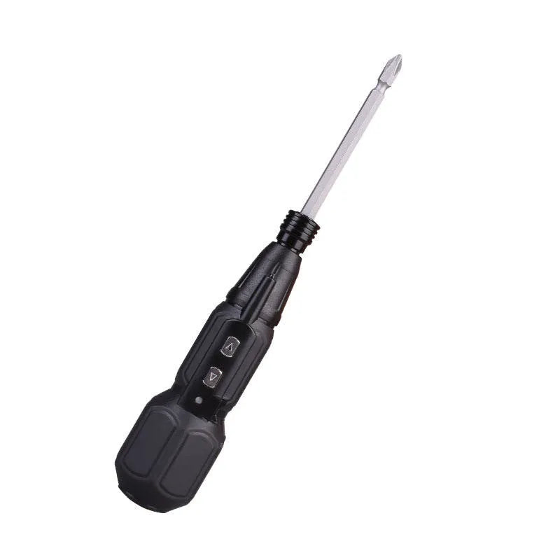 36V rechargeable electric screwdriver with straight alloy steel handle in black or blue colour options