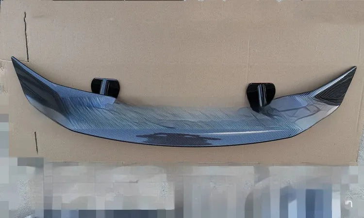 Universal car punch-free tail wing spoiler in ABS plastic with four finish options