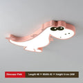 Cartoon dinosaur ceiling light with 48cm diameter aluminium base and PVC shade