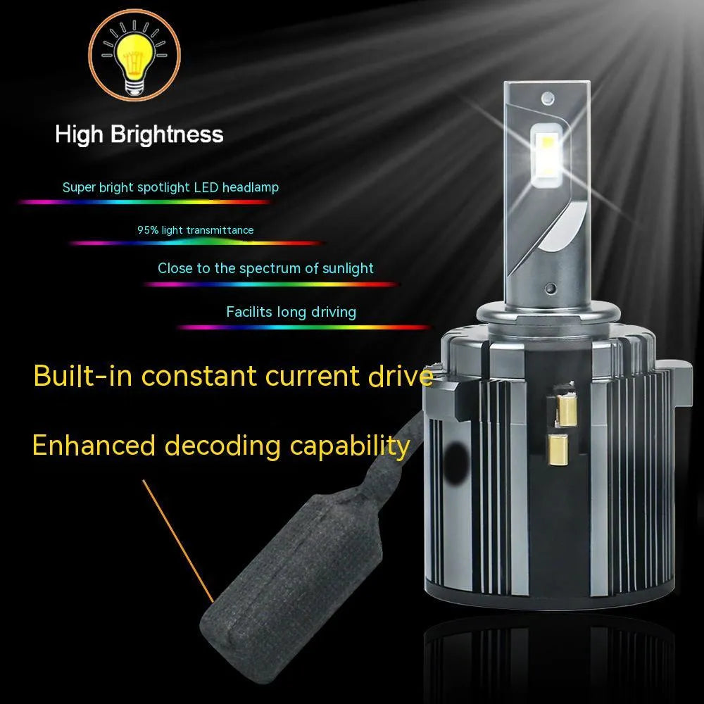 Volkswagen Golf 7 LED headlight bulb kit with aviation aluminium housing for low beam upgrade