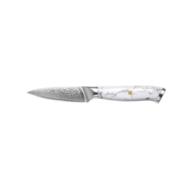 Damascus pattern VG10 steel chef knife with 21cm blade and 11cm handle