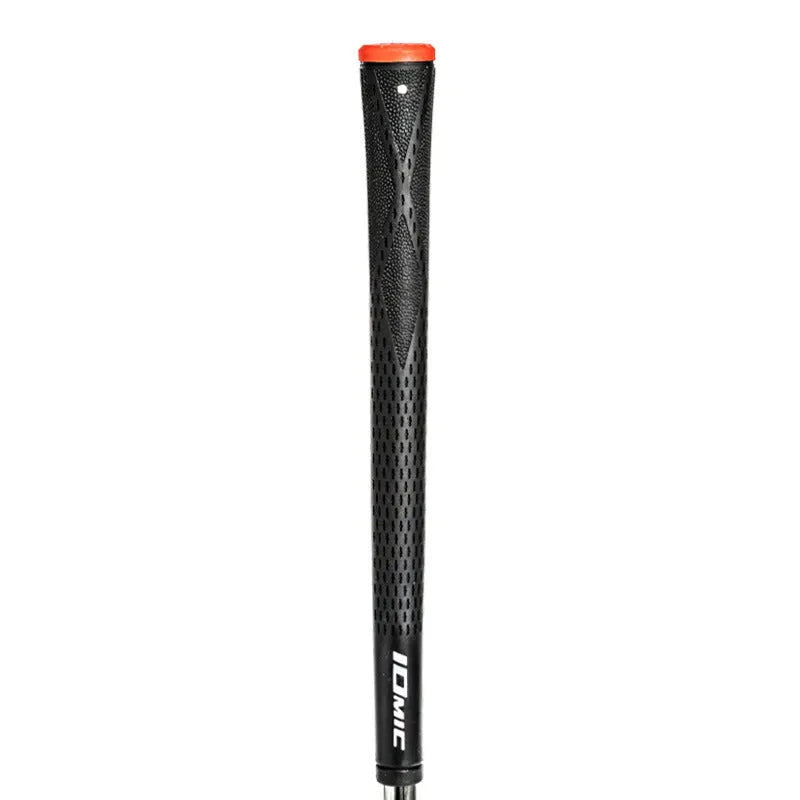 TPE material golf club replacement grip in various colours including pink, red, blue, white and two-tone options.