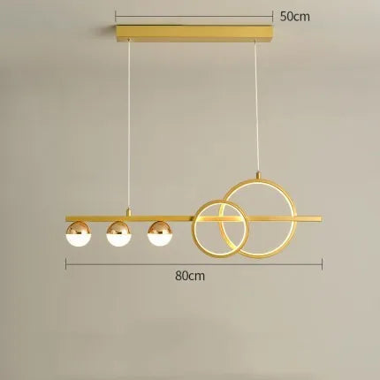 Rectangular aluminium ceiling light in black or gold finish with remote dimming, shown in 80cm, 95cm, and 120cm sizes.