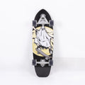 White 31-inch wooden street scooter with maple longboard deck.