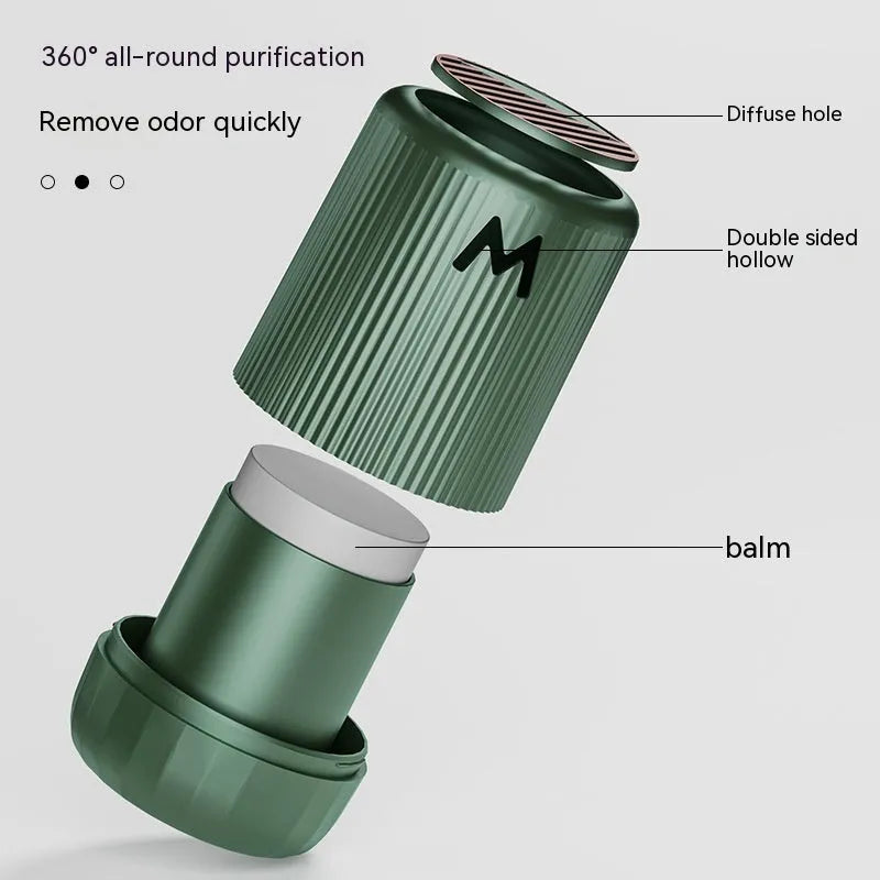 Solid car aromatherapy decorative cup measuring 10x6 cm with choice of four scents