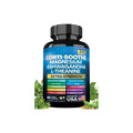 Glass bottle containing 60 vegetarian magnesium capsules with South African Drunken Eggplant extract