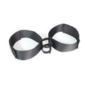 Black knitted belt strap accessory for women's toy tools