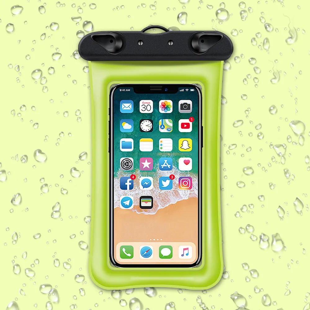 Waterproof phone pouch with 45cm rope in various colour options