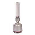 White silver candlelight Bluetooth speaker with night light in cylindrical design