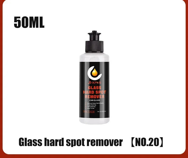 Glass oil film remover cleaning cream jar in 50ml, 100ml, and 200ml sizes