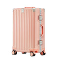 Aluminium frame luggage trolley case with ABS PC shell and universal wheels