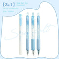 Double headed fluorescent pen with plastic shell for student calligraphy practice