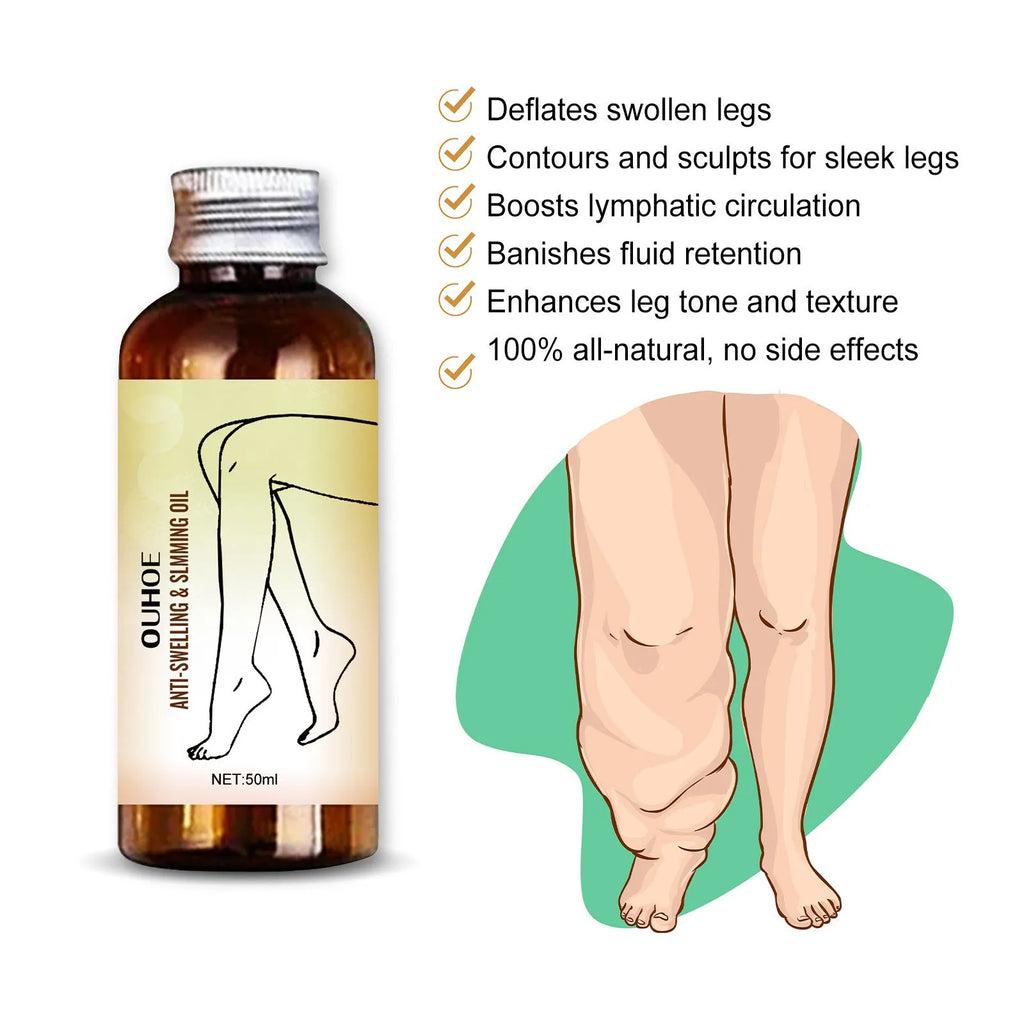 50ml bottle of moisturising body oil with cassia seed and ginger extracts