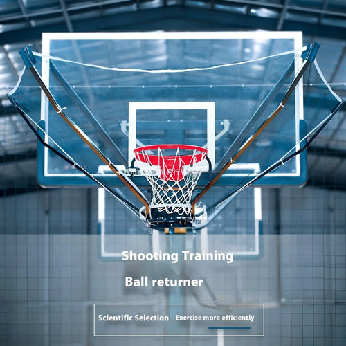 Basketball automatic pitching training ball return device for solo shooting practice