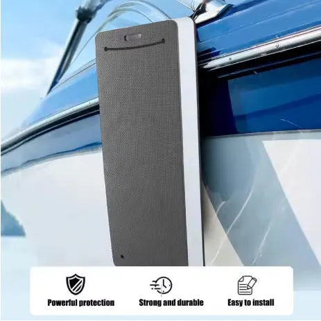 Blue EVA foam boat fender with thickened shockproof design for docking and hull protection.
