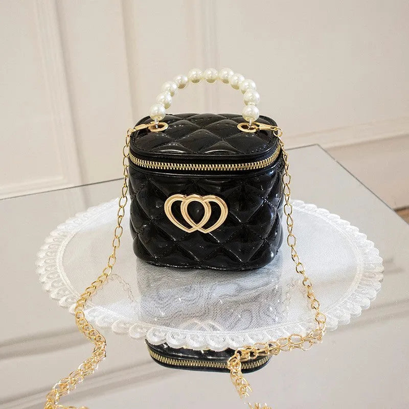 PVC bucket gel bag with heart pattern in multiple colour options