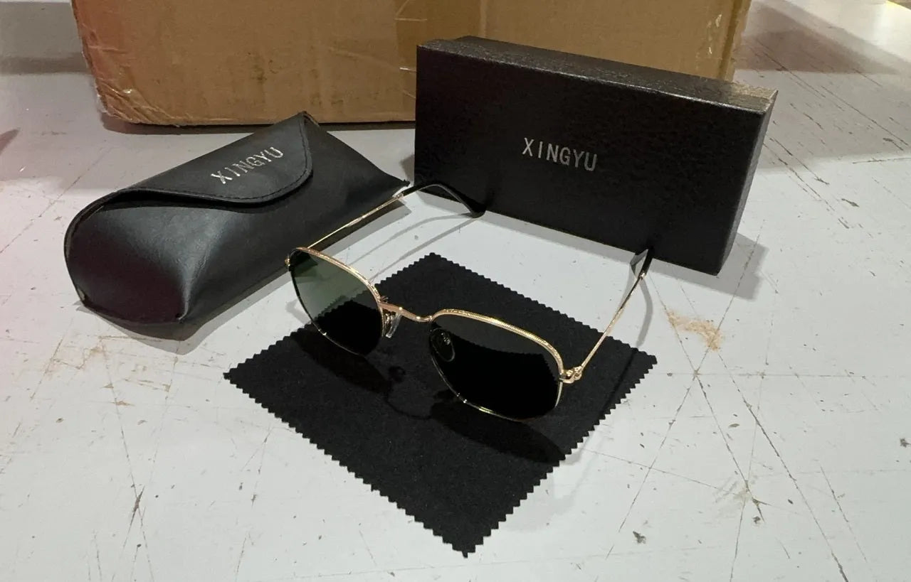 Classic round sunglasses for men with retro circular frame design in multiple colour options