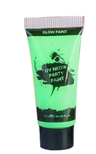 25ml bottle of neon gouache face paint labelled safe and non-toxic.