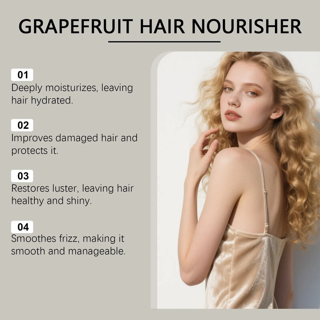 120ml bottle of Grapefruit Hair Conditioner with grapefruit seed, rosemary and ginger oils.