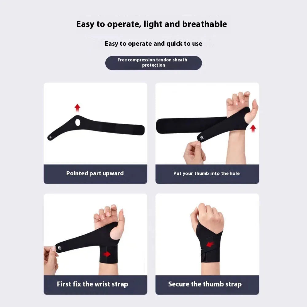Adjustable athletic wristguards in black and skin colour options for wrist support
