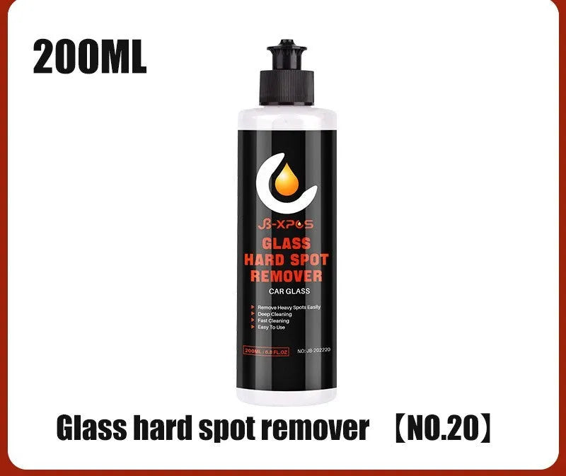 Glass oil film remover cleaning cream jar in 50ml, 100ml, and 200ml sizes