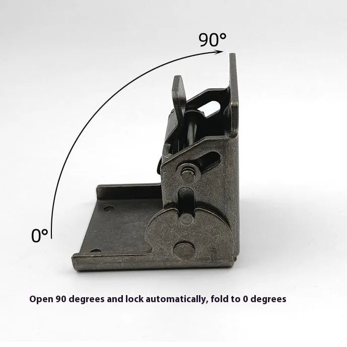 Furniture foot folding hinge with 0-90 degree adjustment in multiple electroplated finishes