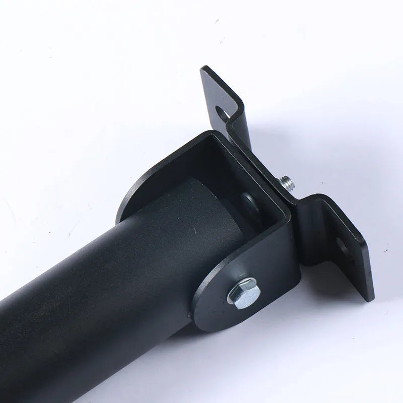 Steel wall barbell gun barrel bracket with 25 tube slots for weight plate storage