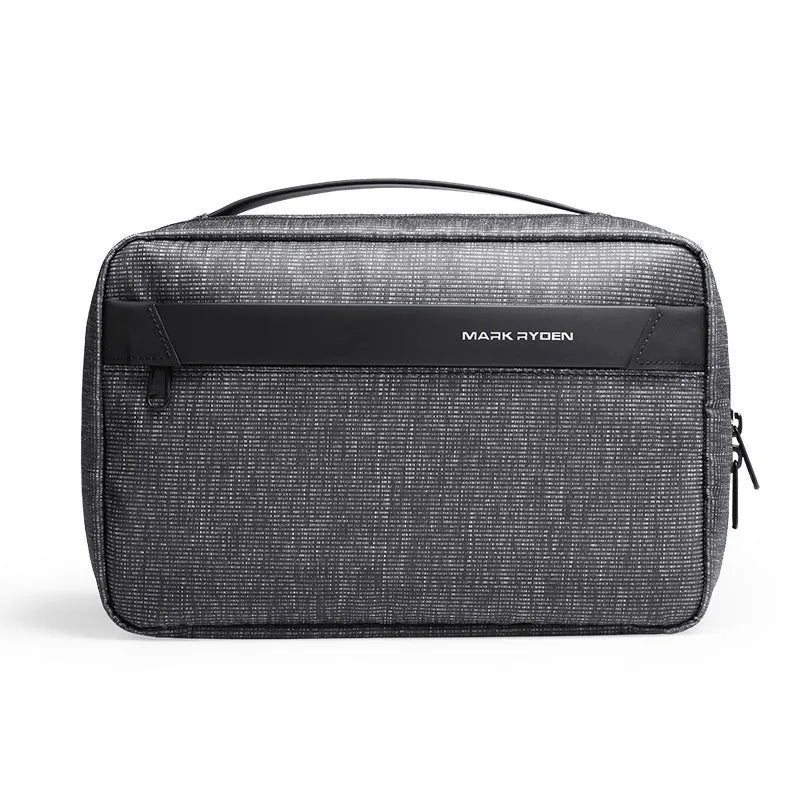 Men's portable toiletries storage bag with wet dry separation function in Oxford cloth