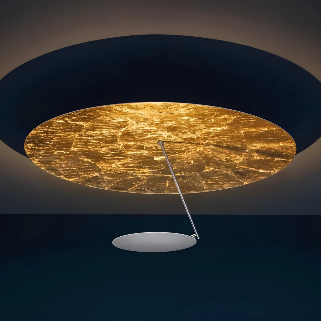 Iron ceiling lamp with warm LED lighting in 50 cm diameter
