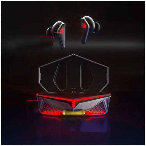 K98 Black wireless Bluetooth earphones with charging bay for e-sports gaming