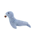 Blue cat sea lion plush toy with bell sound and catnip