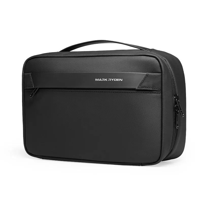 Men's portable toiletries storage bag with wet dry separation function in Oxford cloth