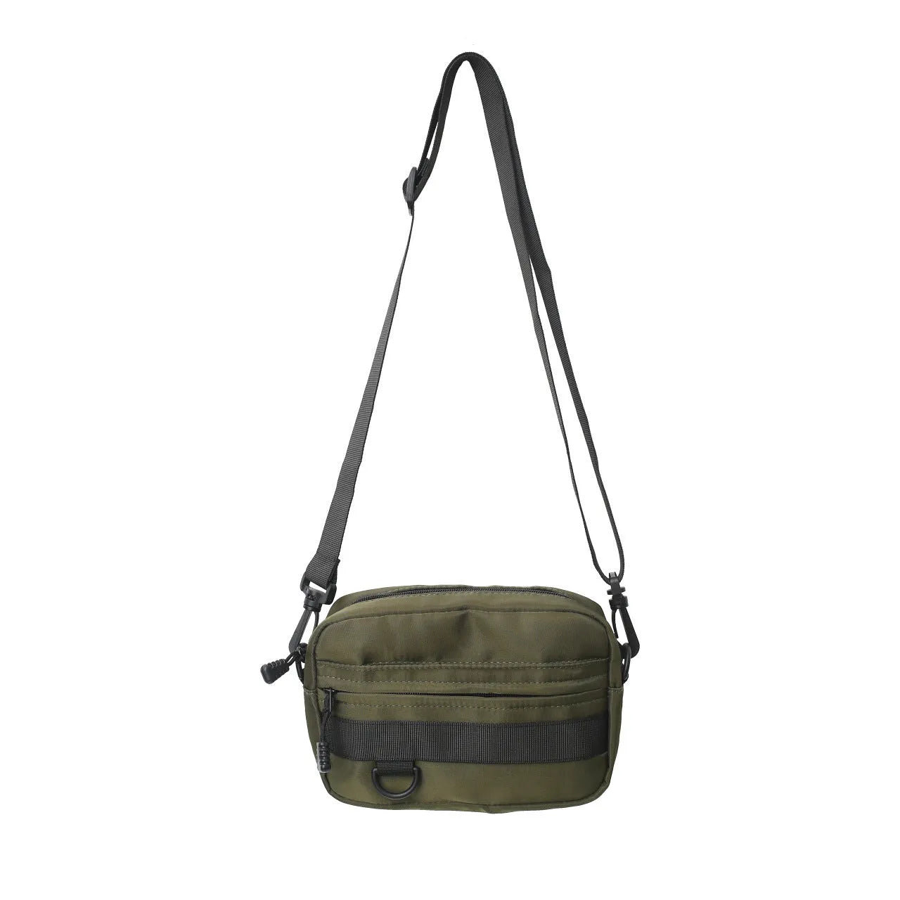 Men's nylon messenger bag in street trend style with compact dimensions