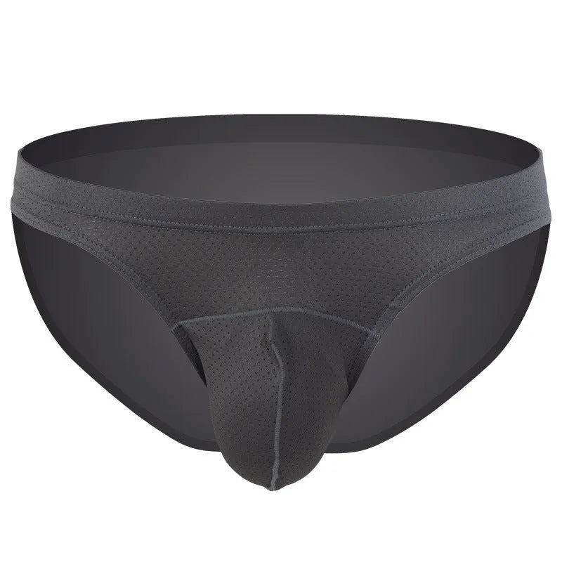 Men's transparent nylon loose fit underwear in white blue black grey sky blue colours