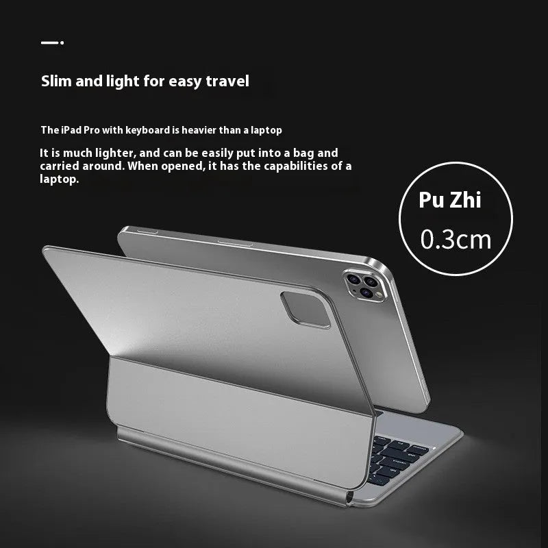 iPad Pro wireless Bluetooth keyboard with magnetic suction protective cover in multiple colours
