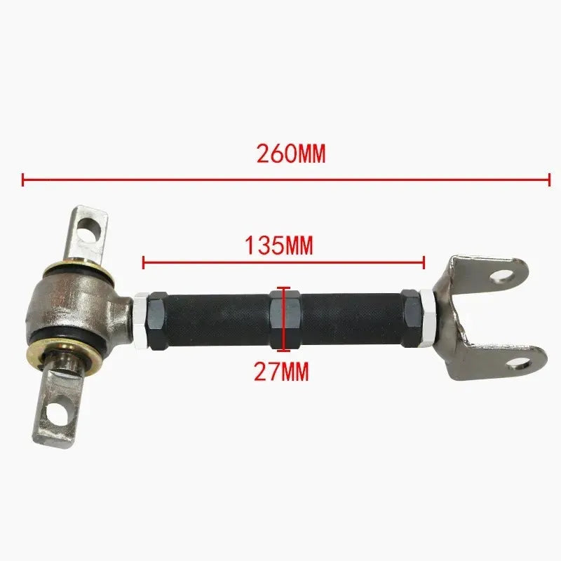 Blue aluminium alloy rear wheel recliner ES bone kit for Honda Civic EP3 suspension modification.